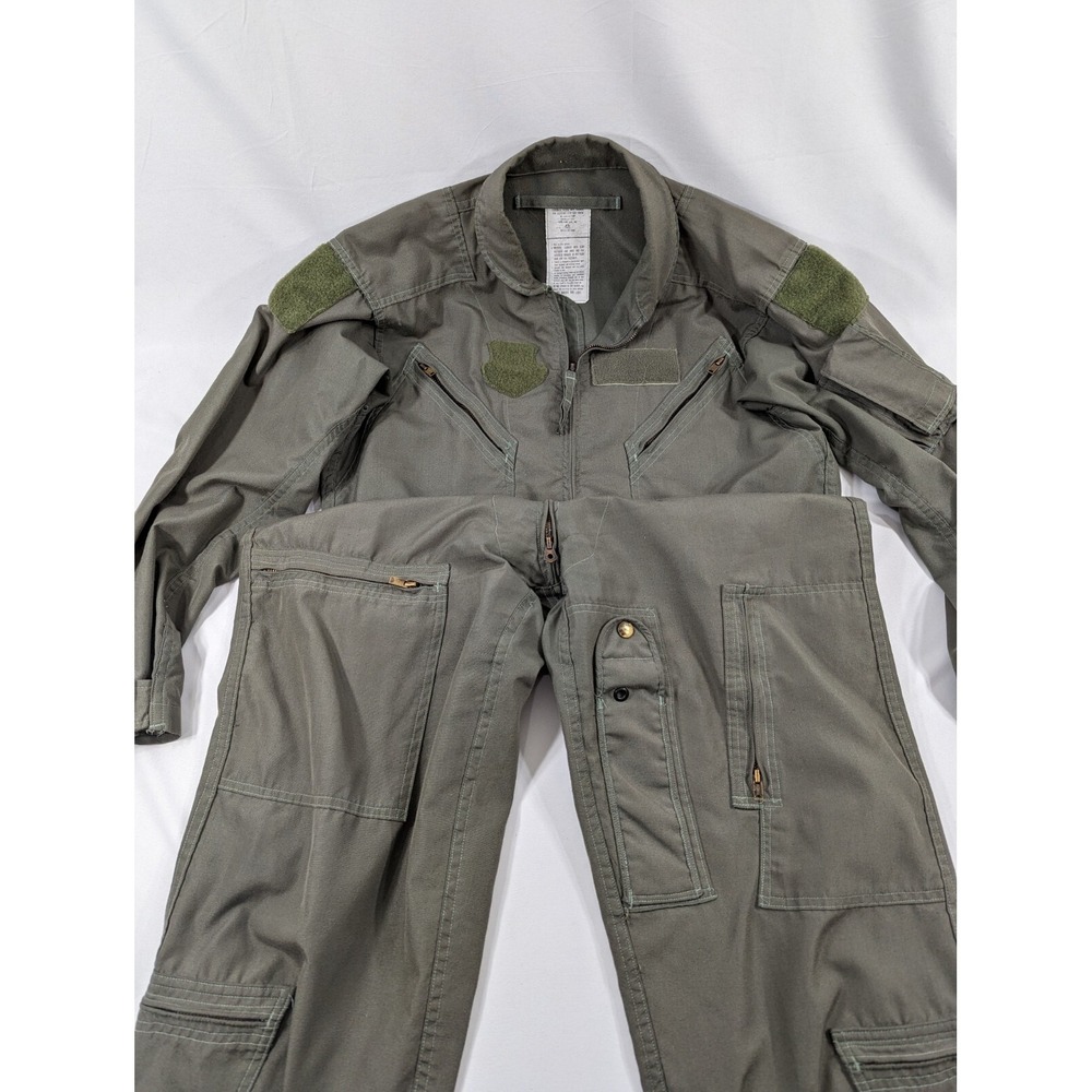 US Military Flyers Coveralls Mens 42 Long Green Fire Resistant‎ FR
